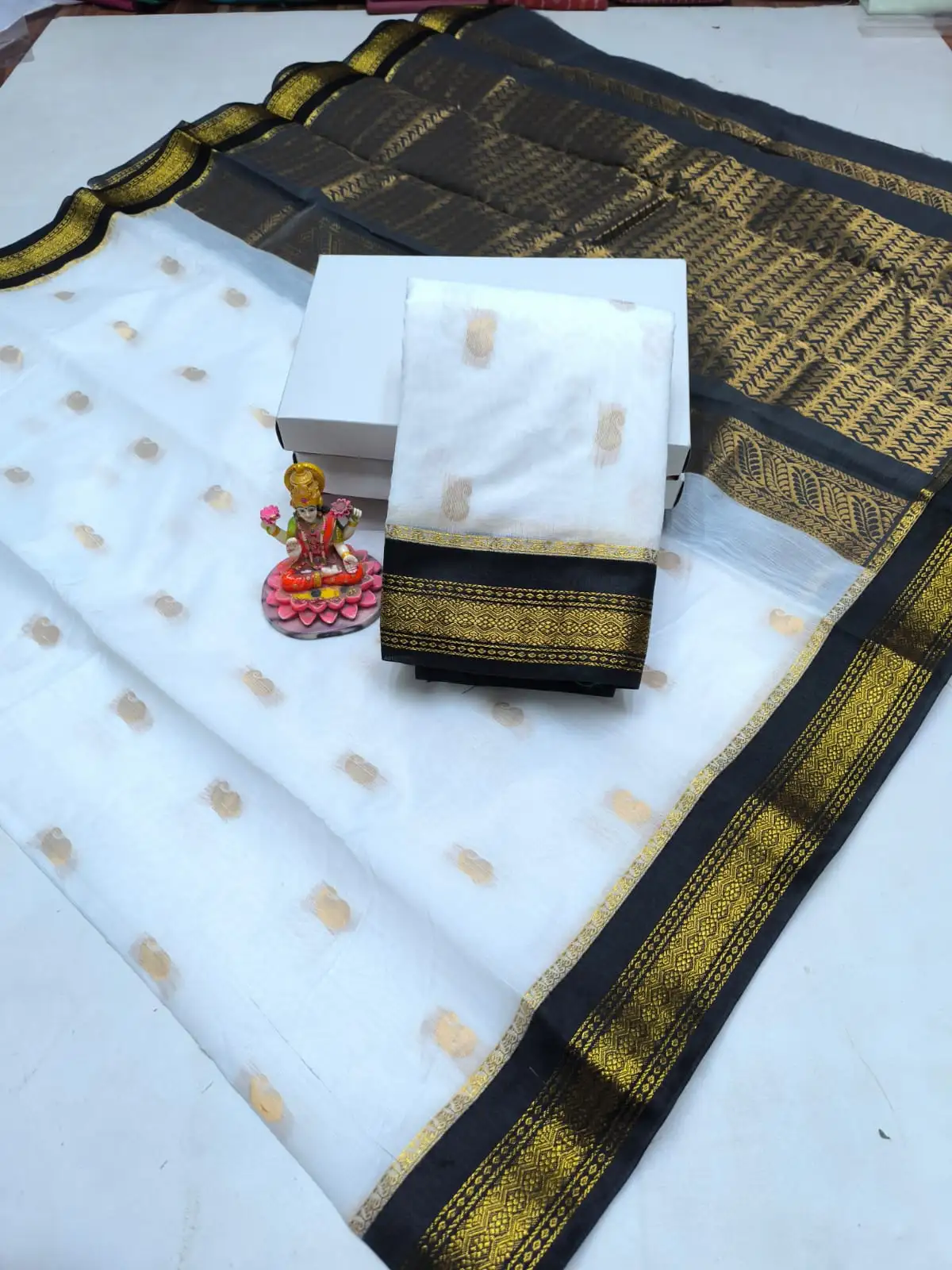 Manga Jaalam Korvai Kuppadam Silk Cotton Saree